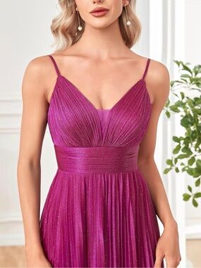 Sparkle Dress in Fuchsia